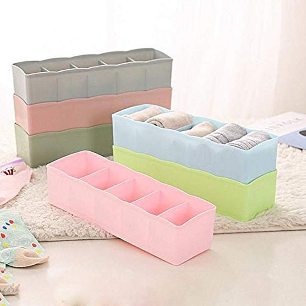 Eopzo 8 Piece Multipurpose Storage Drawer Socks Undergarments Organizer, Plastic, Multicolor-picture-10