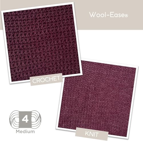Image of Lion Brand Yarn Wool-Ease Yarn, Worsted-Weight Yarn for Knitting and Crocheting, 1 Pack, Rainforest