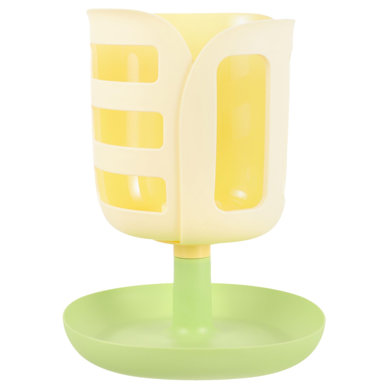 Toyvian Mangiatoia per Conigli a Forma di Tulipano Alimentazione Lenta e Design Sospeso Supporto in Pp, Dispenser Automatico Cibo per Piccoli Animali per Gabbia Pulita