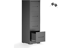 4-Drawer Locking File Cabinet for Your Home or Office