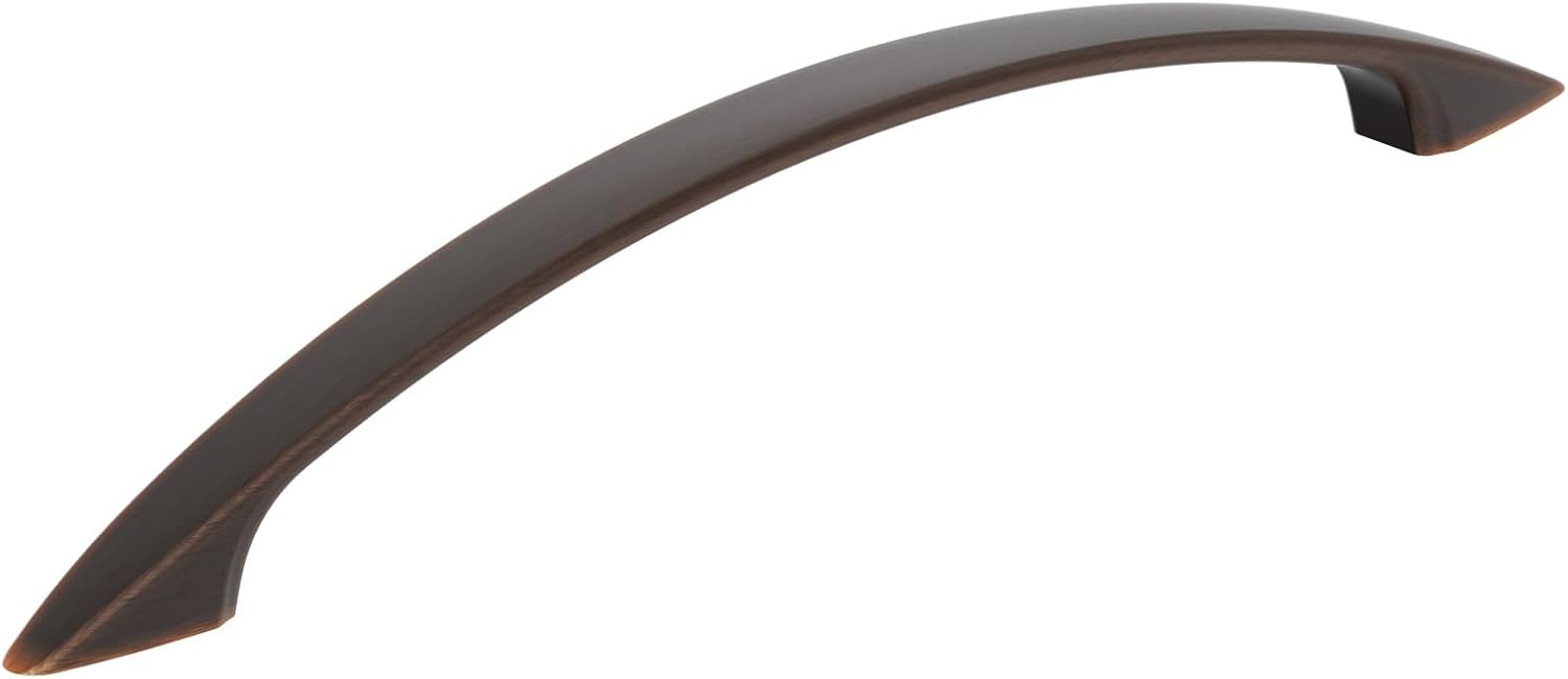 Amerock Arc 6-5/16 inch (160mm) Center-to-Center Oil-Rubbed Bronze Cabinet Pull - 10 Pack