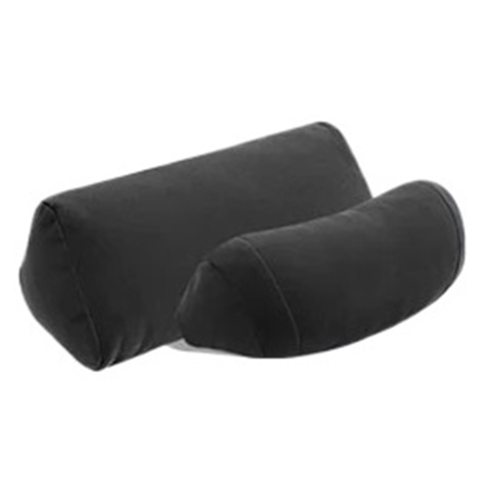 Zagłówek Samochodowy 2 szt. Zagłówek pod szyję samochodu Poduszka pod głowę i podparcie lędźwiowe Oddychająca osłona podróżna poduszka do jazdy(Black)