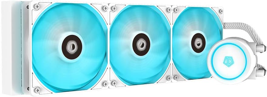 Buy Id Cooling Auraflow X 360 Snow Cpu Water Cooler Rgb Aio Cooler 360mm Cpu Liquid Cooler 3x 1mm Rgb Fan Intel 115x 10 66 Amd Am4 Online In Vietnam B081t1yh2x