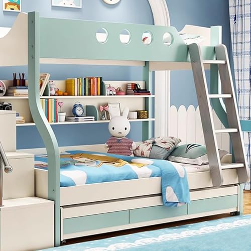 Échelle de lit superposé inclinée multifonction en bois pour mezzanine - 3