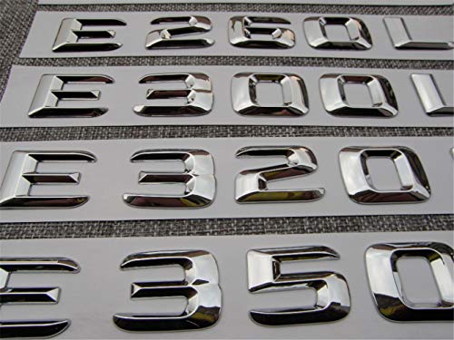 Image of Chrome Car Trunk Letters Badge Emblem Emblems for Mercedes Benz E43 E55 E63 AMG E200 E250 E300 E320 E350 E400 E180 4MATIC CDI (E400)