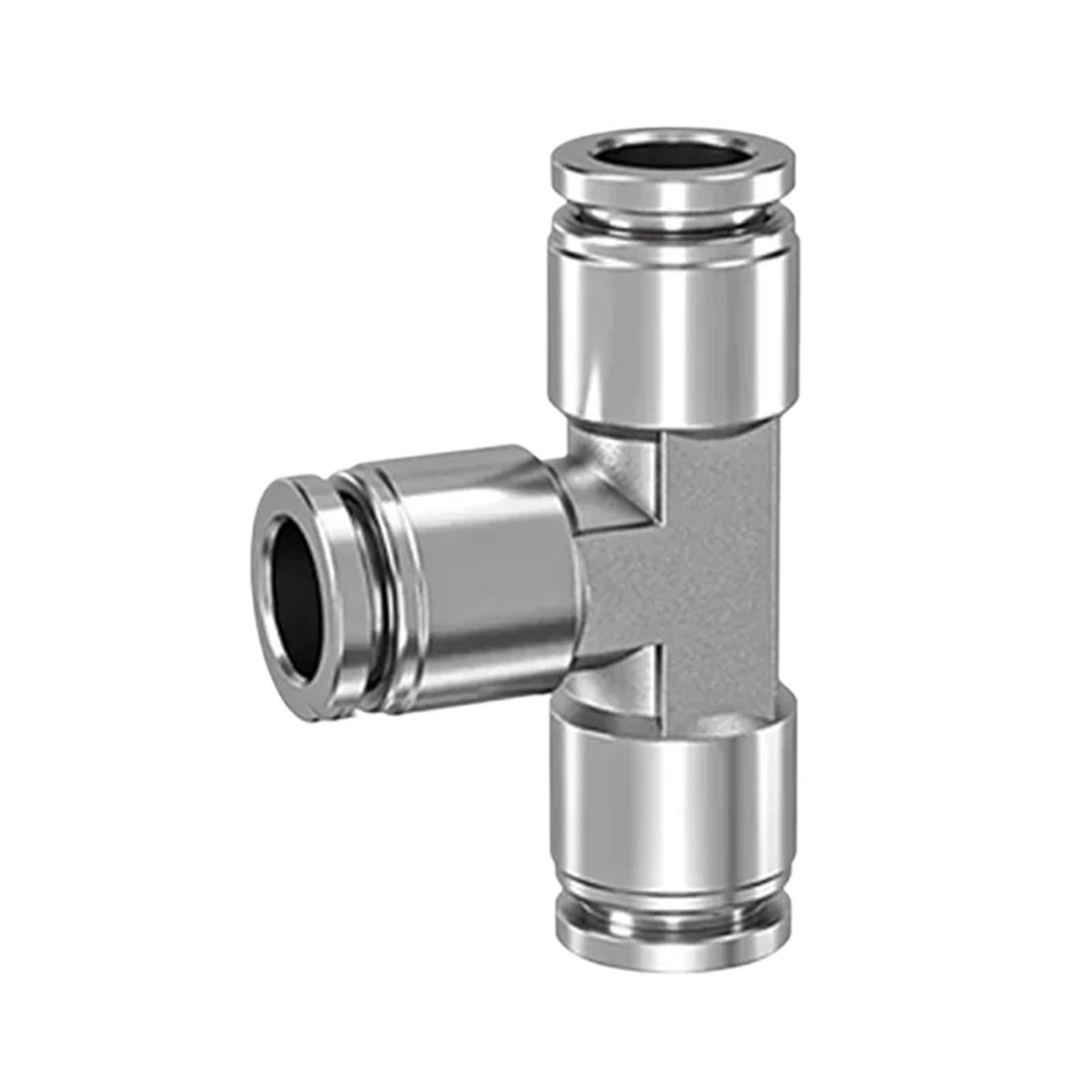 50pcs Air Pneumatic Fittings 6mm Fitting PU PV PY PE PM PK 304 Stainless Steel Hose Quick Couplings Pipe Connectors(PV)