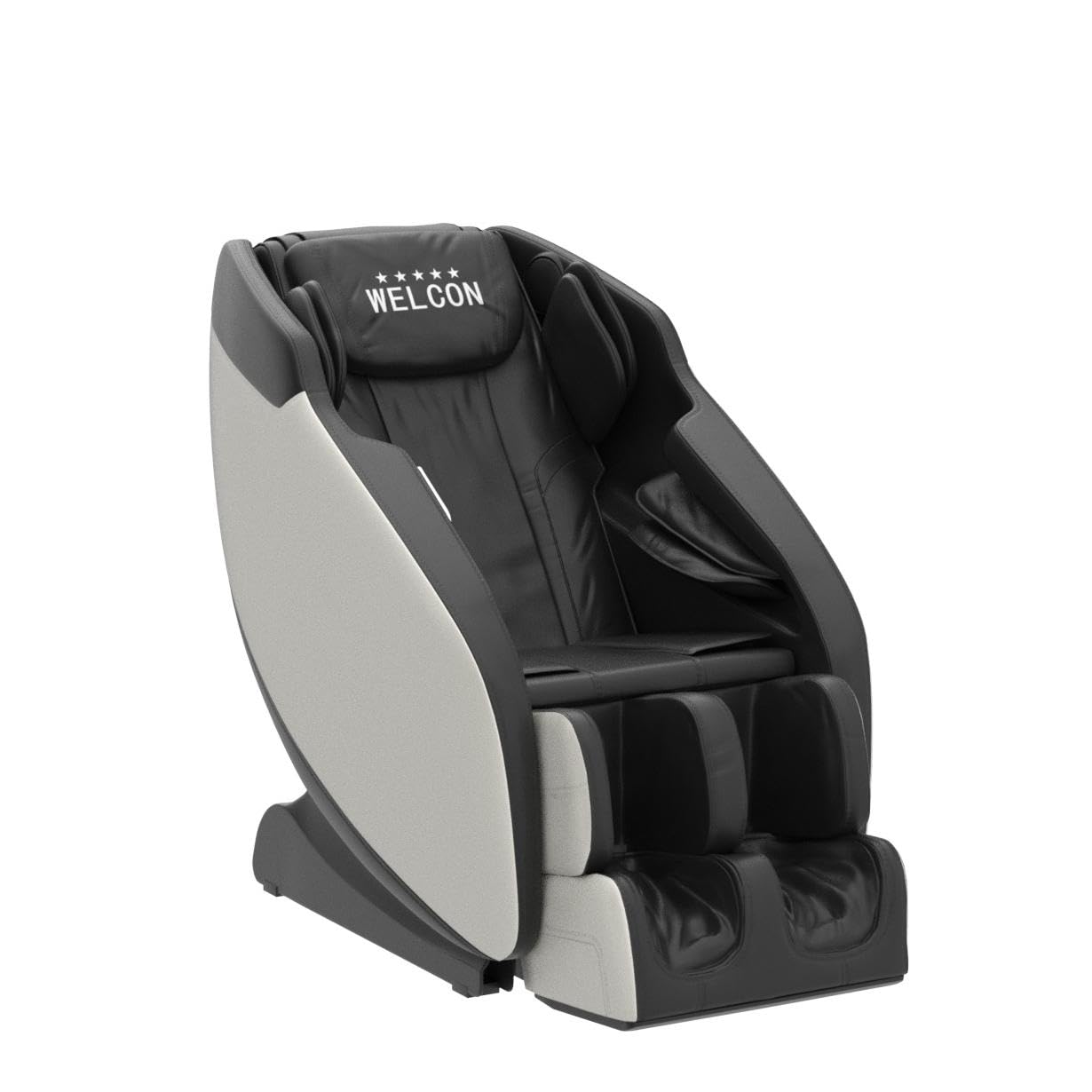 Sillón de Masaje WELCON Prestige II y sillón de Relax con Masaje Shiatsu y 6 programas automáticos en Blanco y Negro