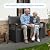 TimberAura 80 Gallon Resin Outdoor Storage Bench, Weatherproof Deck Box with Rattan Texture, 2-3 Person Garden Bench Seating for Patio Furniture, Pool Toys, Cushions, Lockable & 500lbs Capacity, Black
