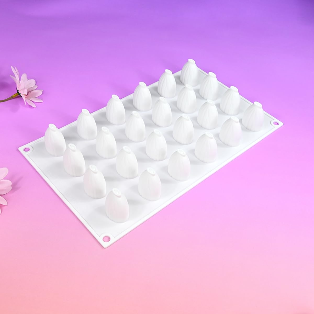 mostsom Moldes de silicona para hornear, molde antiadherente en forma 3D para mousse, fondant, postre francés, pastelería, chocolate, gelatina y tarta de queso (C_almendra)