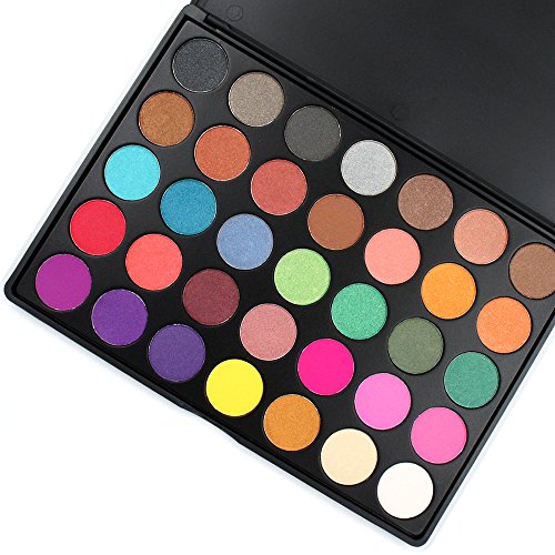 Miskos 35 Colors Professional Makeup Eyeshadow Pallet Shimmer Matte Eye Shadow Set Cosmetic Product #35 Series (35A)