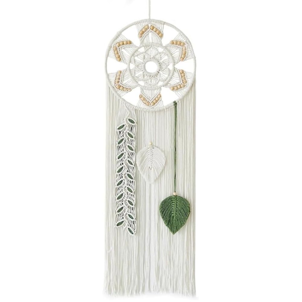 CTRLZS Macrame Dream Catchers for Bedroom Dream Catcher Wall Decor Large Boho Wall Hanging with Woven Leaves Decor Ornament Easy to Use