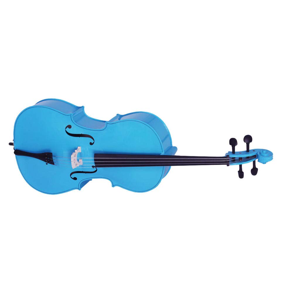 4/4 violonchelo azul práctica para principiantes violonchelo de madera sólida instrumento de cuerda