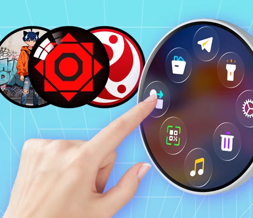 Image of Qawachh Smart Digital Badge Customizable Display with Photo /GIF /Video,Rechargeable Battery Easy Clip Design Redefine Dynamic Brooch Ultra-thin 10mm 1.85-inch HD Screen