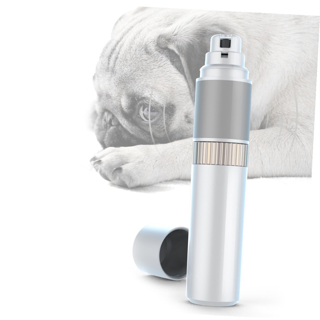 VILLCASE Elektrische Krallenschleifzange für Haustiere, USB Aufladbar, Weiß | ABS PC Pa, 3, 7 v mAh, Ergonomisches Design, Tragbar und Geräuscharm für Katze und Hund