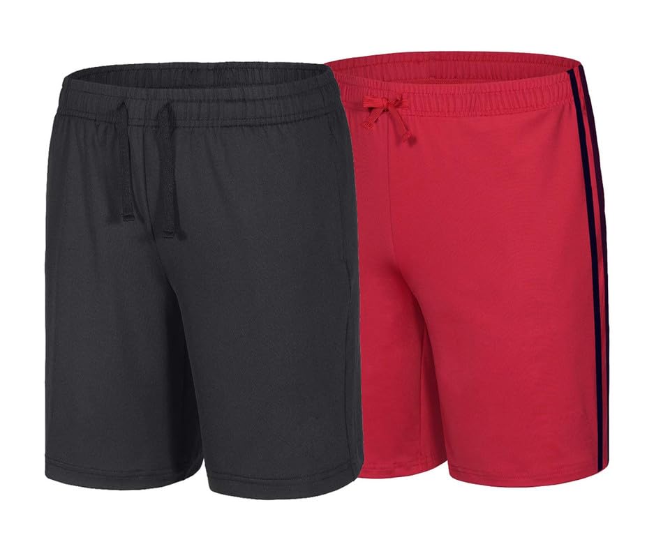 Pack of 2 Sports Football Polyester Shorts for Men-picture-10