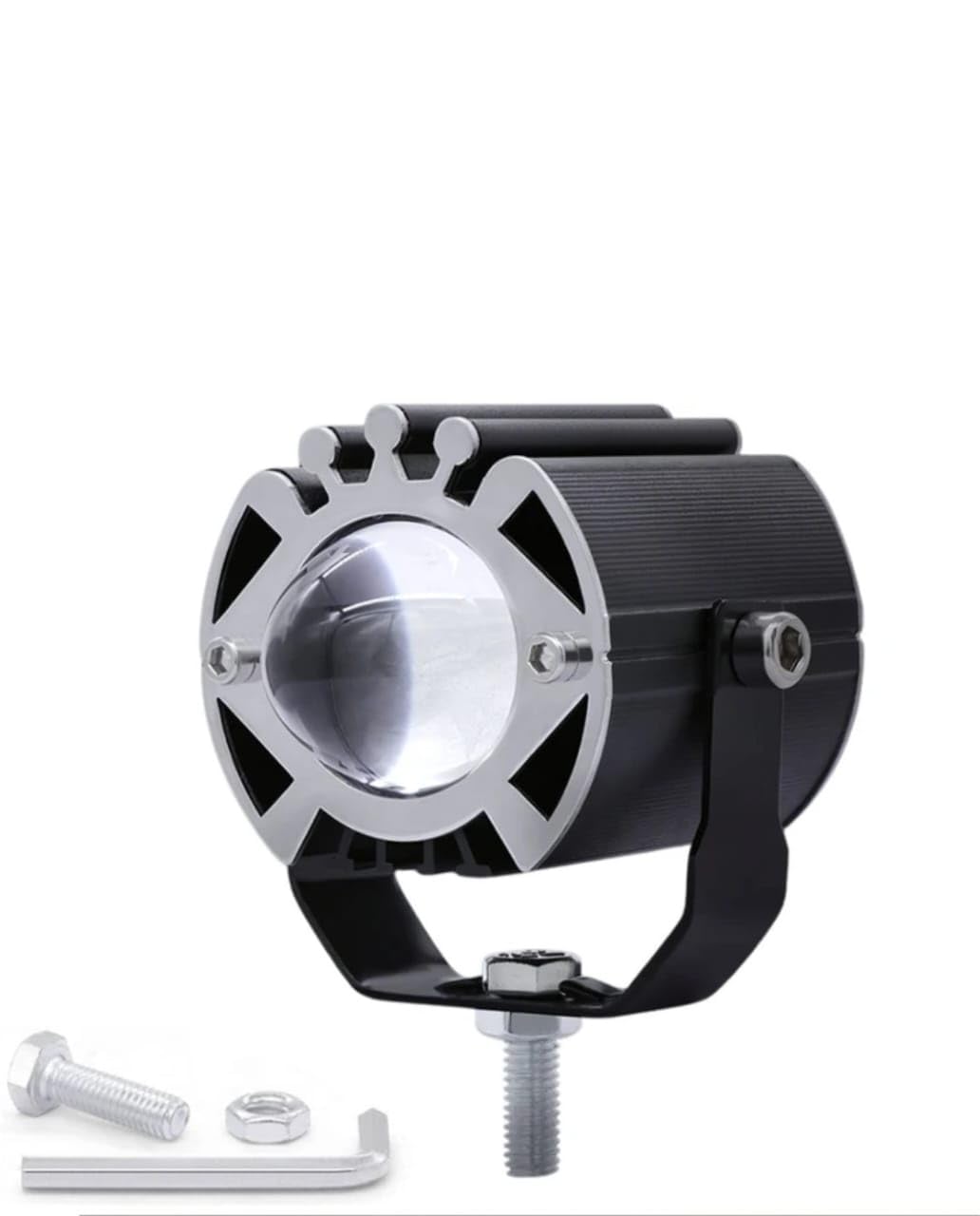 BIKEBLOOM LED Fog Light for Bike & Motorcycle | Universal 12V Projector Lamp with 3 Colors (White/Yellow/Red) | Waterproof, Flashing Mode, Extra Bright, Stylish Off Road Headlight for Night Ride-image-13