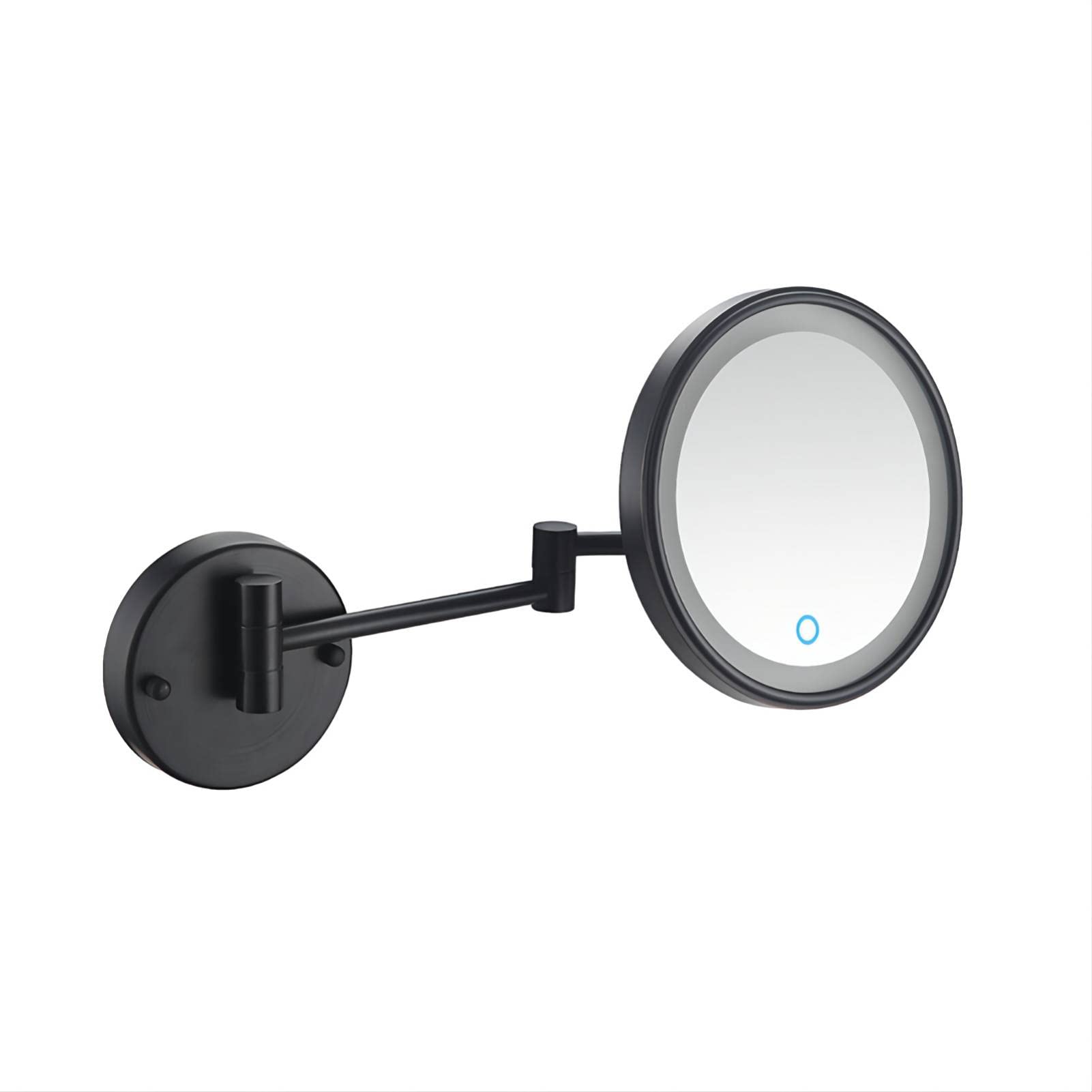 Lo specchio di trucco Con luci, montaggio a parete(Matte Black,Concea 5x)