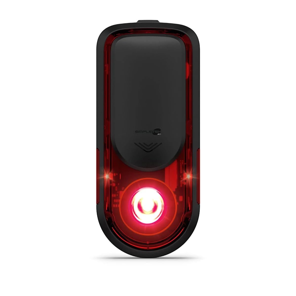 SIMPLETEK - Radar trasero de bicicleta luz LED integrada aviso vehículos IPx7 | Radar trasero bicicleta, luz de freno ciclismo, seguridad vial, sensor de vehículos, conexión inalámbrica, recargable