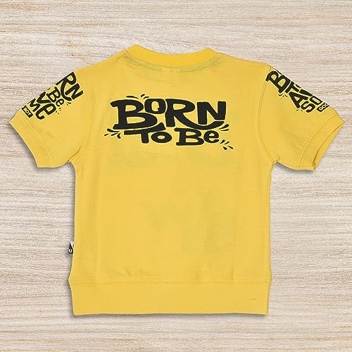Image of Fancy Kids Pure Cotton T-Shirt And Denim Jeans Shorts Set For Boys