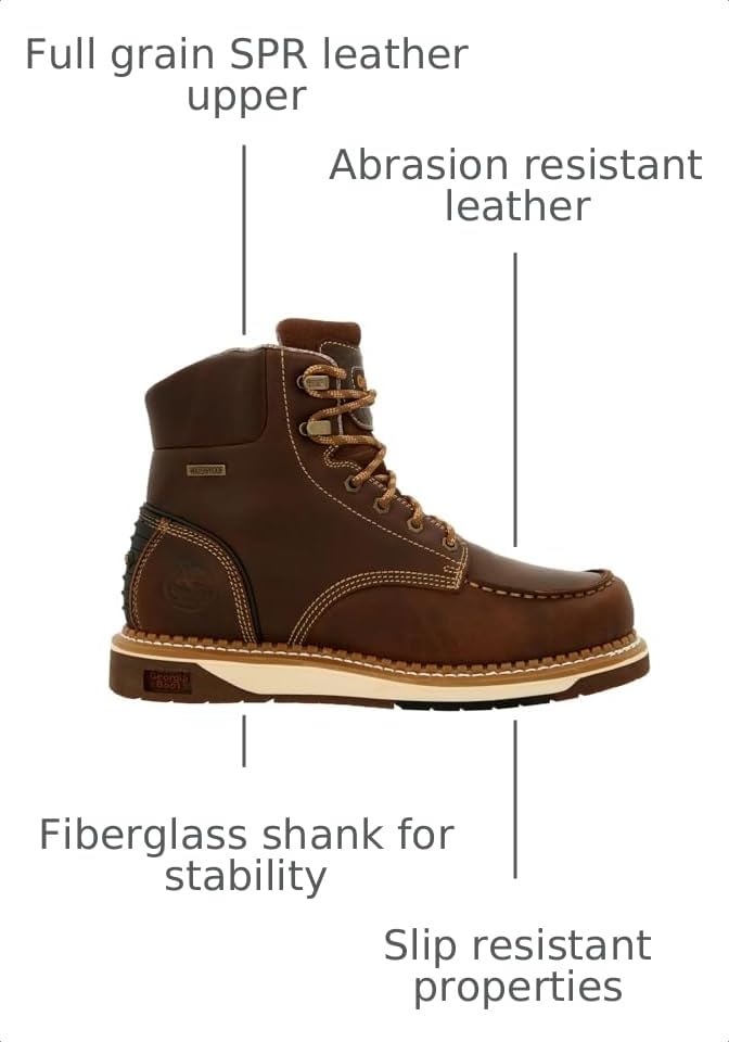 Image of Georgia Boot AMP LT Wedge Waterproof Moc-Toe Work Boot