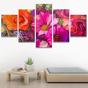 signwin 5 Panel Canvas Wall Art Still Life...