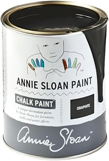 Chalk Paint® (Graphite, 1 Litre/33.8 Fl Oz) a unique decorative paint for furniture, cabinets and home décor with no sanding or priming