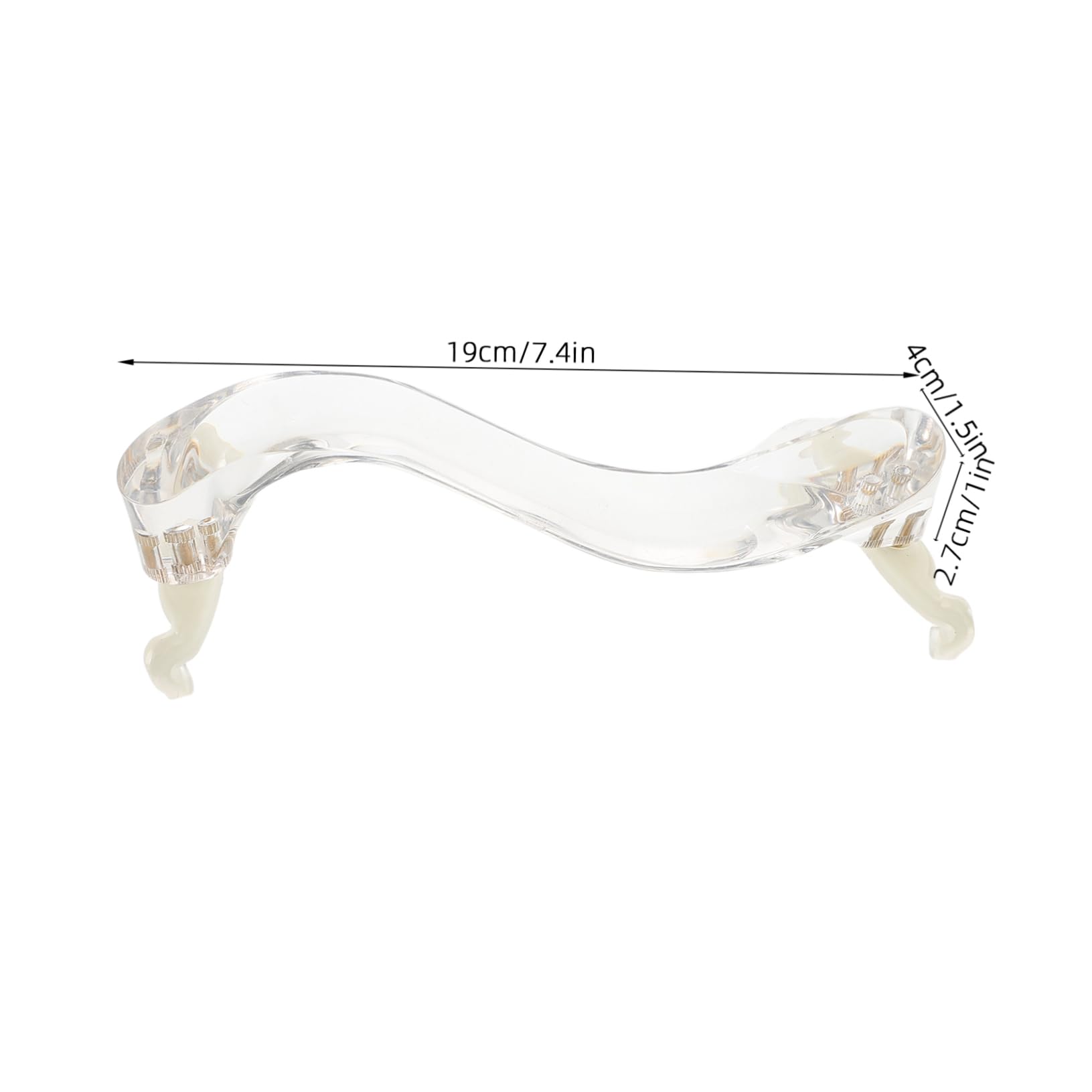 CIMAXIC Acrylic Violin Shoulder Rest Pad Chin Rest Replacement for Violinists Multisize Fit