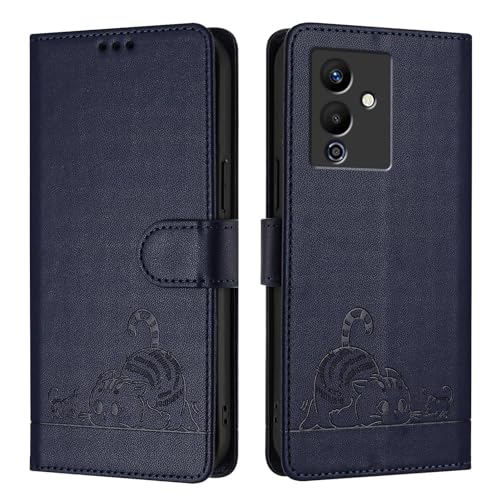 �Ή��@�� for Vivo V23e 5G / V23e 4G �g�уP�[�X,�Ή��@�� for Vivo Y75 4G / S10e 5G �J�[�h �X���b�g �z���_�[���C���L�b�N �X�^���h �t���b�v���z�d�b�P�[�X Blue