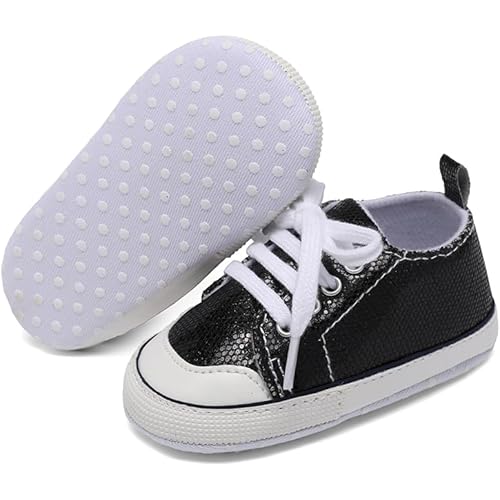 Unisex Baby Girls Boys Shoes Infant Soft Sole Canvas Newborn First Walkers High Top Anti-Slip Sneakers