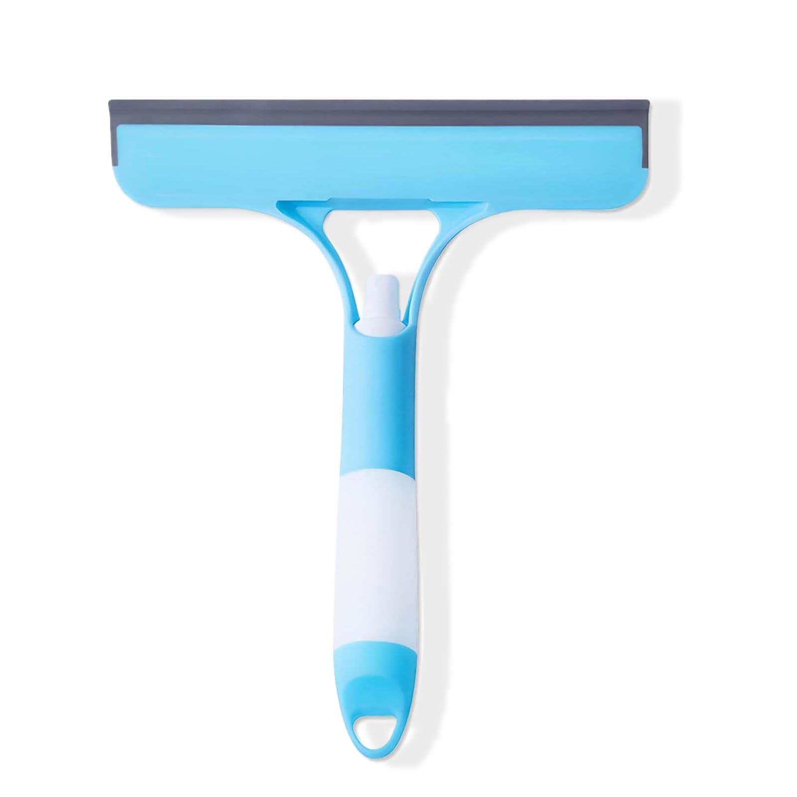 fKiZanthene 3 in 1 Window Cleaning Squeegee with Spray Bottle, Multi-Function Glass Cleaner Tool for Shower, Mirror, Car and Home, Window Scraper and Wiper with Sponge