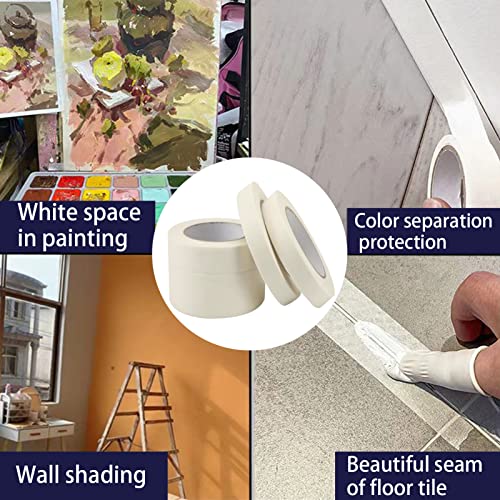 Aellabus Masking Tape 1 Inch, 12 Rolls Painters Tape, General Purpose Masking Tape For Arts And Crafts, 1 Inch X 55 Yards (660 Yards Total) #TOP3
