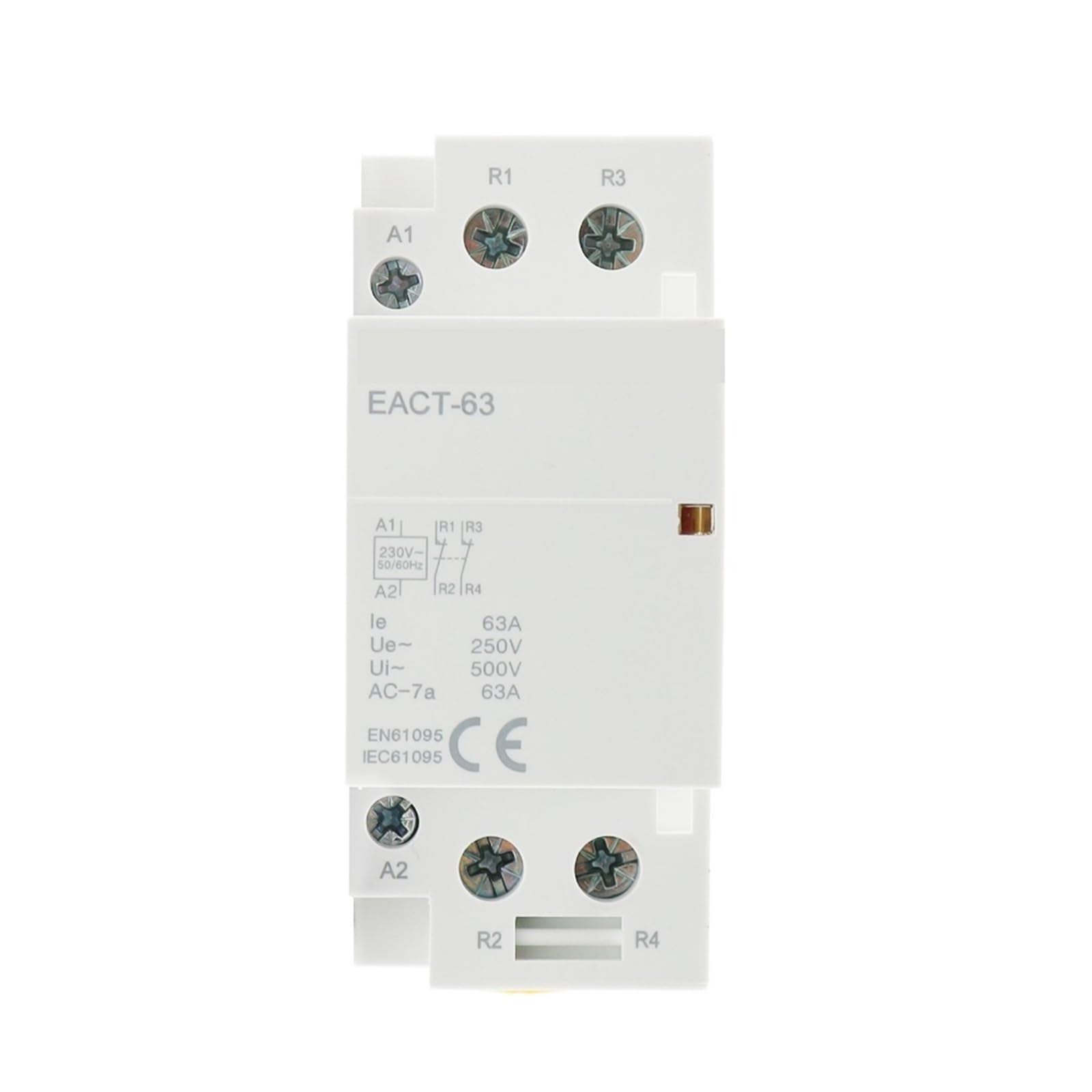 Contacteur modulaire 32A 2NO 24V AC sur rail DIN pour tableau électrique