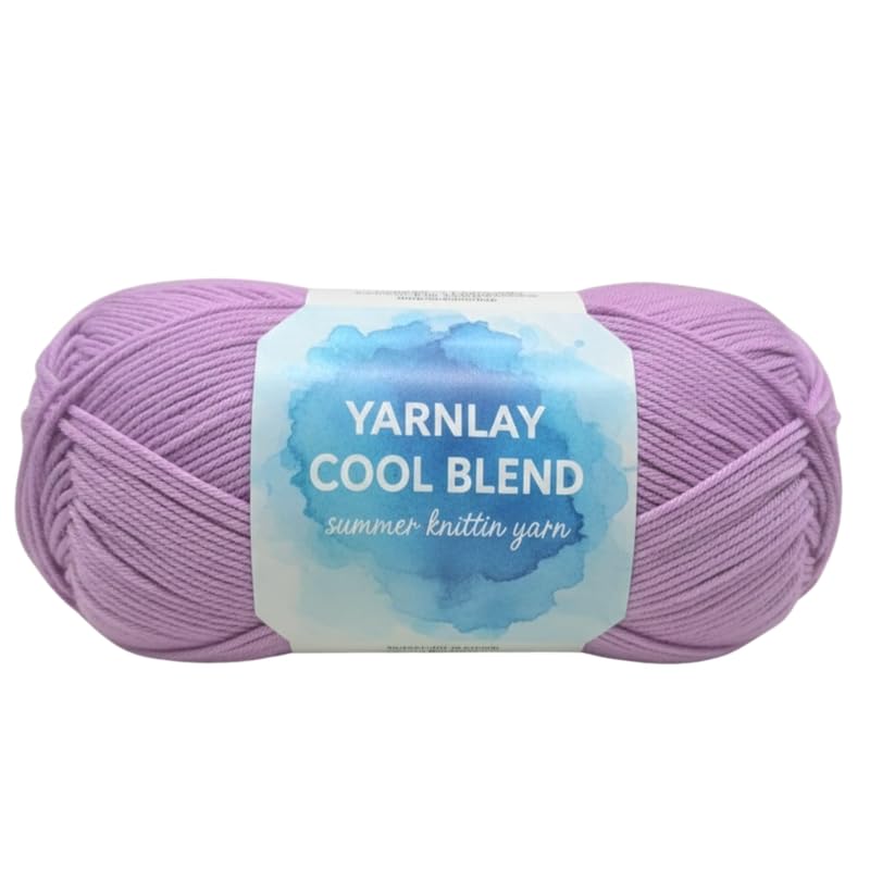 Image of Yarnlay Cool Blend - Premium Poly-Viscose Knitting Yarn | Soft & Lightweight Crochet and Knitting Yarn for Apparel, Baby Wear & DIY Crafts | 100 GMS Ball |YCB 12 Grape Sorbet