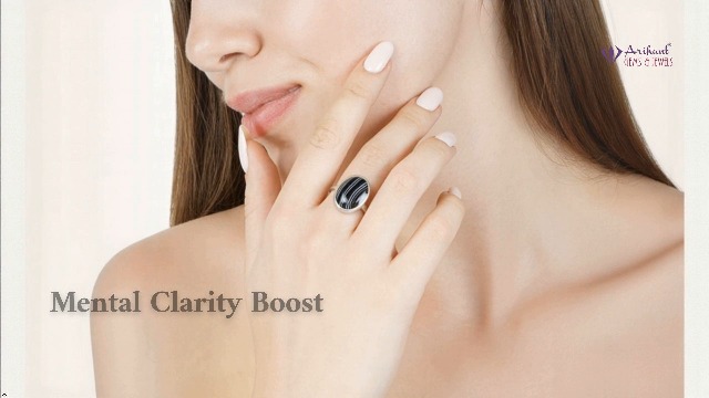 Arihant Gems and Jewels® 11.25 Ratti Natural Black Sulemani Hakik