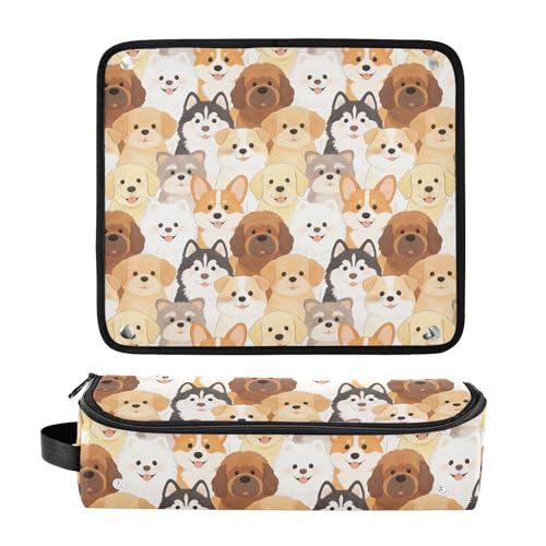 Bolsa de Viaje y Mat de Resistencia al Calor para Herramientas de Cabello con Cierre y Doble Capa, para Planchas, Rizador y Secador, Estuche Portátil Esencial miniatura 3