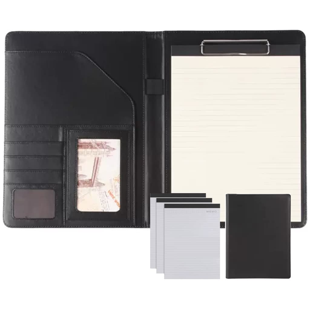 Ledermappe A4 Portfolio Leder Ordner Organizer Tasche Mit Pad Notebook Lebenslauf Mit Zwischenablage Für Frauen Business Interview Lebenslauf