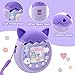 Winceed Silicone Case for Tamagotchi Pix Virtual Pet Game Machine, Protective Cover for Tamagotchi Pix Sleeve Protector Skin with Hand Strap (Purple)