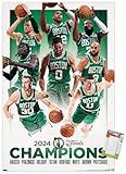 Trends International NBA Boston Celtics - 2024 NBA Finals Champions Wall Poster, 22.37" x 34.00", Poster & Mount Bundle