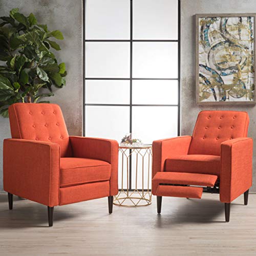 Sillón Moderno Reclinable Naranja miniatura 2
