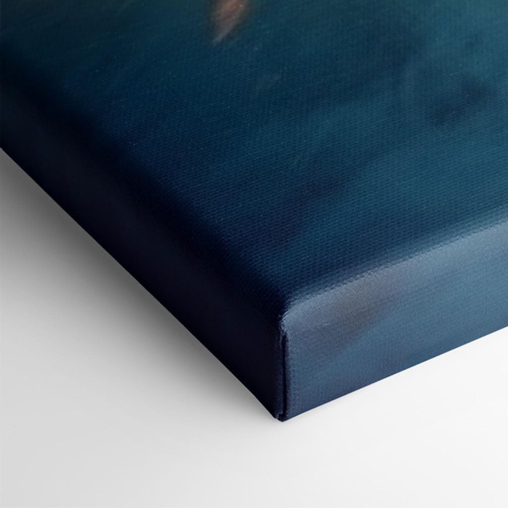 Canvas for Living room. Sunset Serenity on the Sands Embracing the Dance of Dusk�s Glow, 27 x 18 inch Canvas Wall Art - Contemporary Masterpieces - Modern Home Decor - 69x46 cm (27x18 inch)