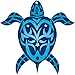 Tribal Honu Turtle - Hawaiian Art Decal - Car Window Bumper Sticker