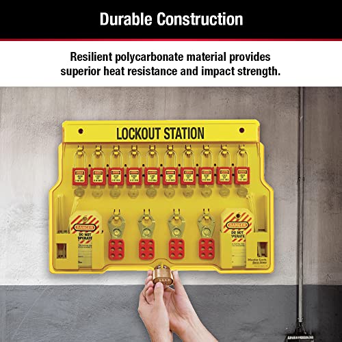 Master Lock ml1483 Lockout Station, 10-lock