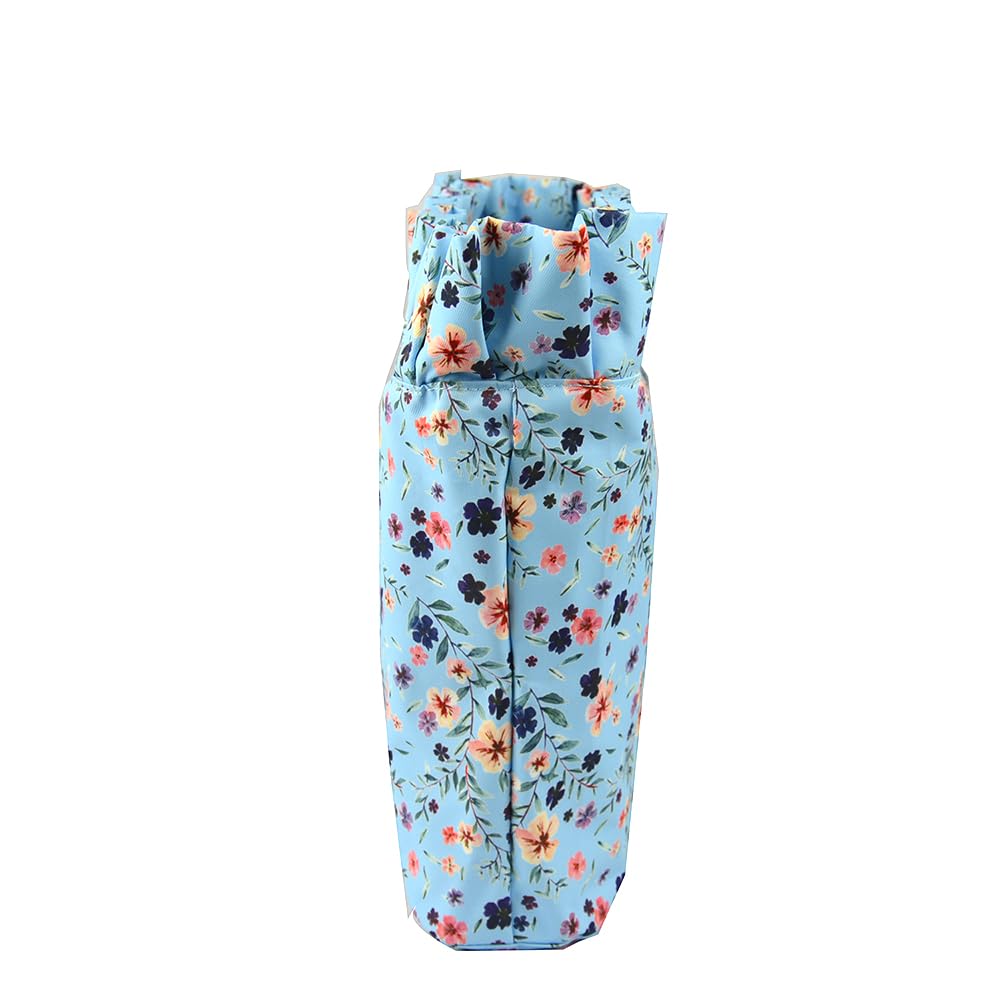 nuovo 1 Pz Panno Floreale in Microfibra Impermeabile Ruche Pieghettato Fodera Interna O bag Inserto Cerniera Tasca Organizer per Classico Mini Obag (Modello 11,Classic Standard)