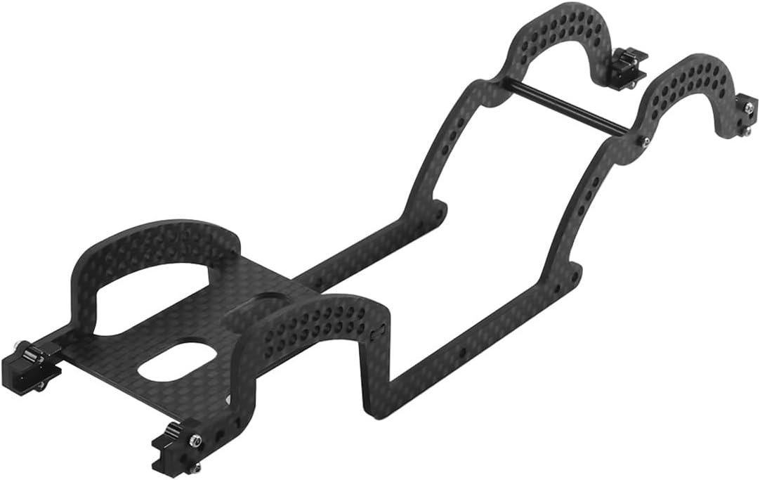 COOWOO Carbon Fiber Chassis Frame Girder for 1/18 TRX-4M RC Crawler Cars - Lightweight, Sturdy Upgrade for Enhanced Performance