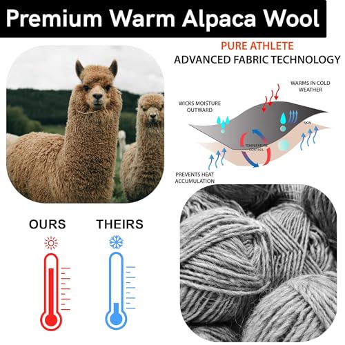 Alpaca Ski Socks – Men Warm Wool Sock, Women Skiing, Snowboarding4
