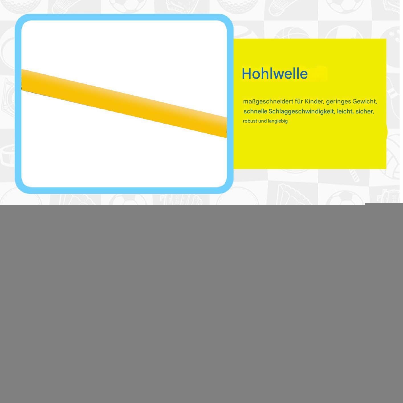 Generisch Set da hockey per bambini, mazza da hockey e palline | set da hockey per principianti e ragazze
