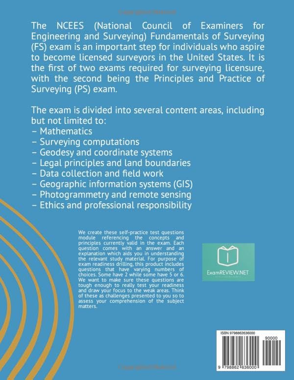 FS Fundamentals of Surveying NCEES Unofficial Exam Review Questions and Answers (ExamREVIEW Construction) - Image 2