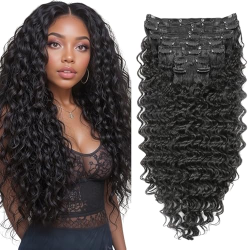 Clip in Hair Extensions Synthetic hair Clip in...