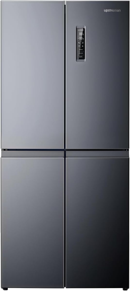 Upstreman FC149 4-Door French Door Counter Depth Refrigerator Black