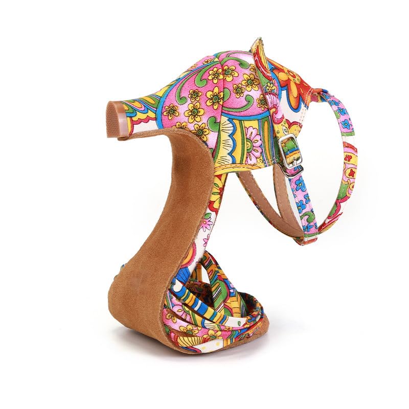 AOQUNFS Women Ballroom Dance Shoes Latin Salsa Performance Practice Dancing Shoes,L2553